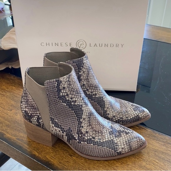 Chinese Laundry Snakeskin Boots - Picture 2 of 5
